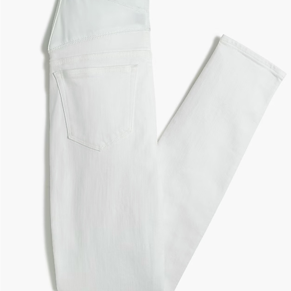NWT JCREW White maternity jean in signature stretch